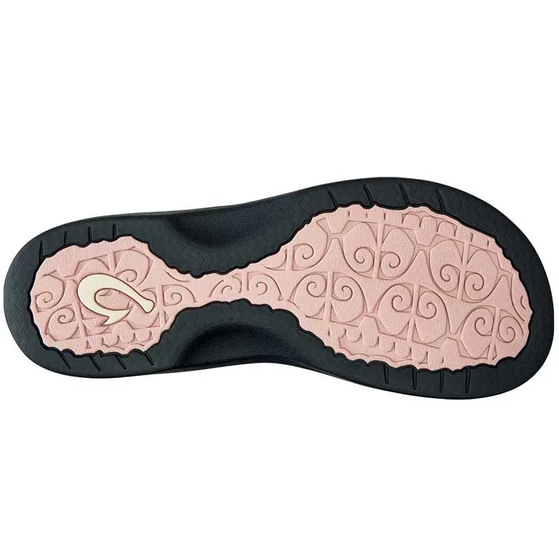 OluKai Women's Ohana Sandals- Petal Pink/Black
