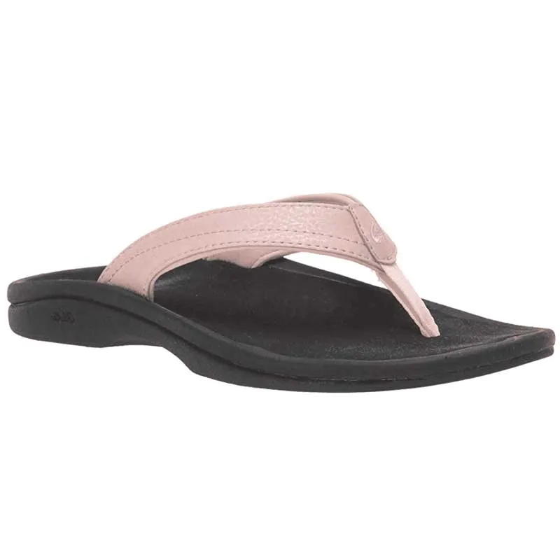 OluKai Women's Ohana Sandals- Petal Pink/Black