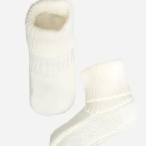 Organic Cotton Baby Booties - White