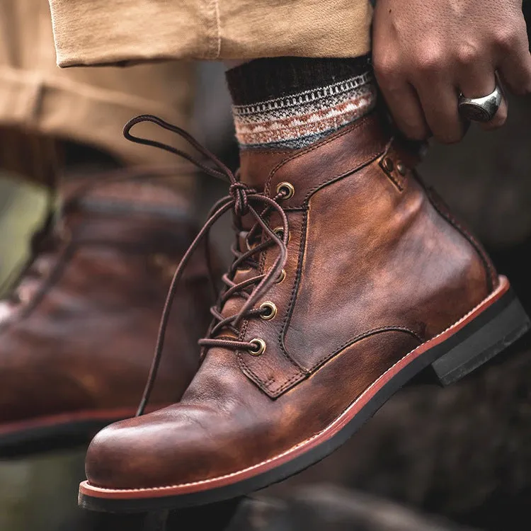 OwenCadwell - Camouflage Martin Boots by The Nevermore