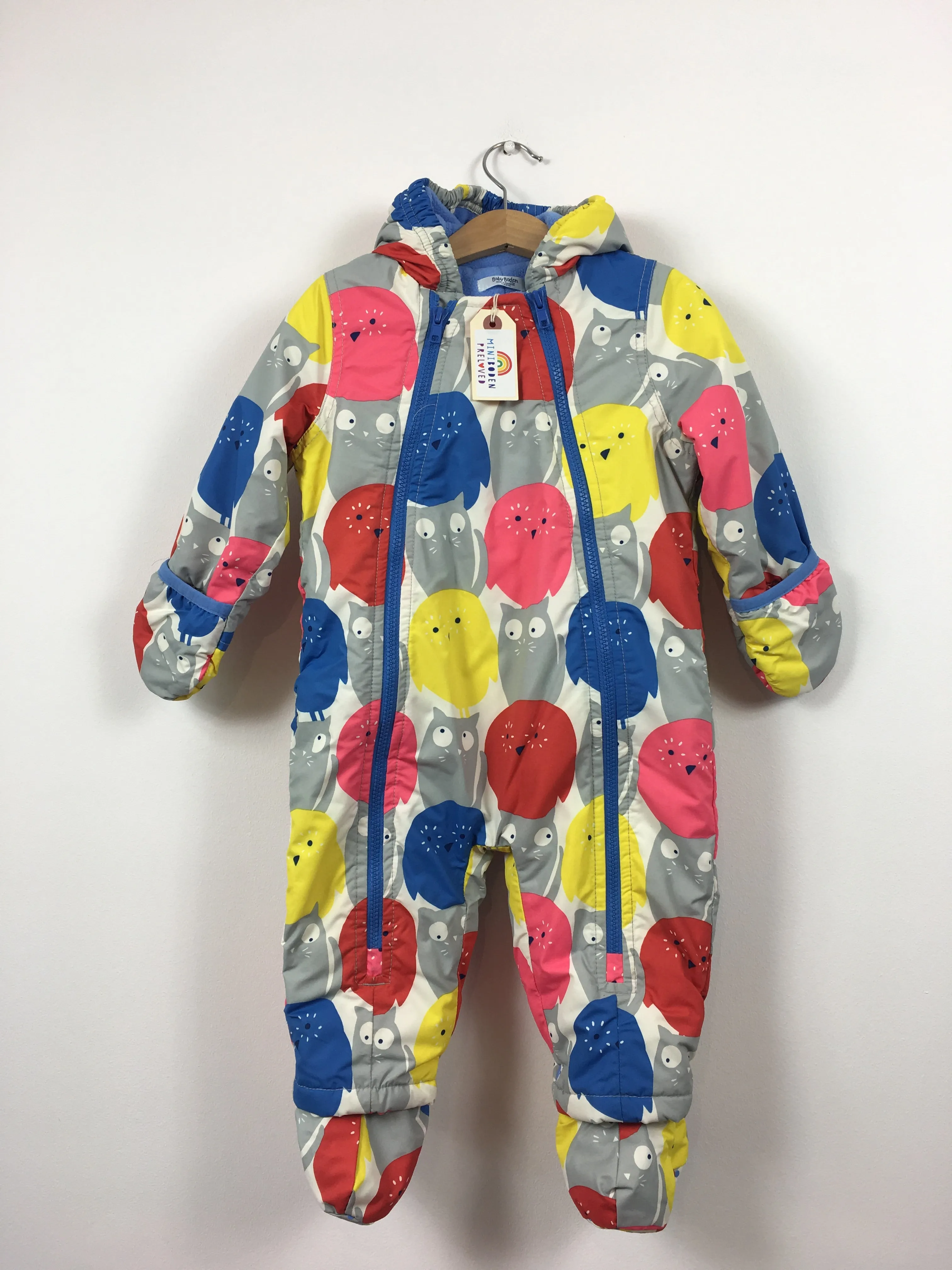 Owl & Pussycat Print Snow Suit (6-12 Months)