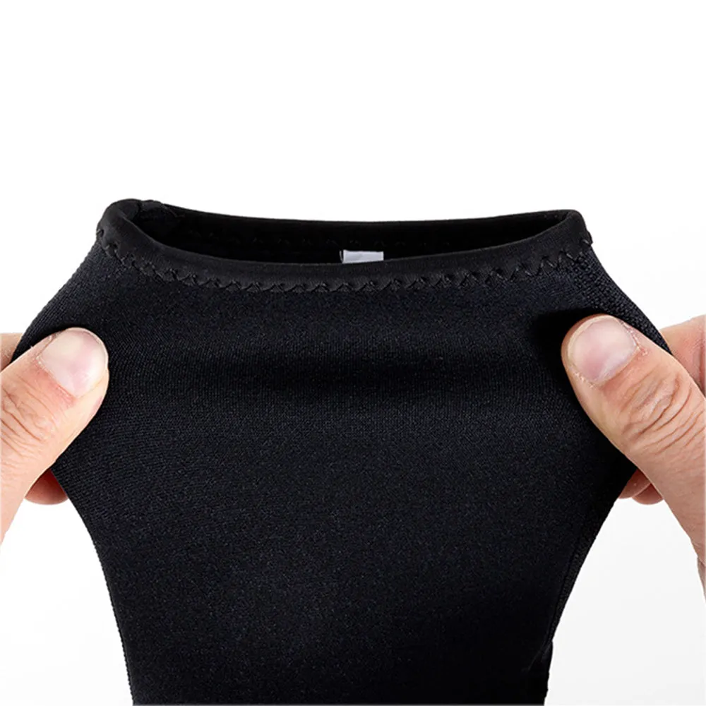 Pair of Wetsuit Socks 3mm Neoprene Diving Socks Thermal Anti-Slip Socks Water Booties for Swimming Water Sports Black
