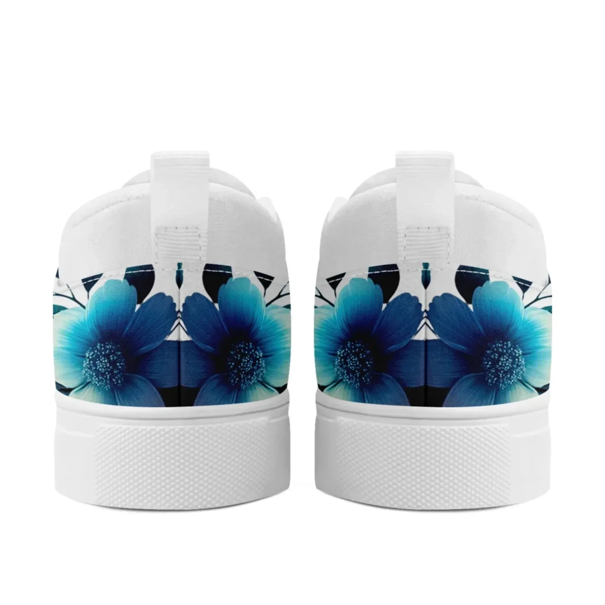 Personalized Mother's Day Sneakers, Custom Floral Design Shoes, Canvas Slip On Shoes