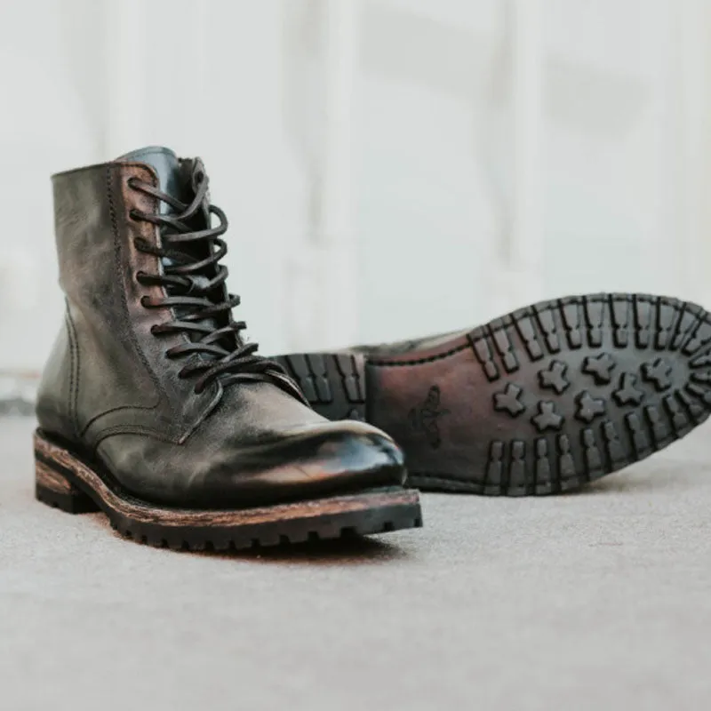 Phoenix Knight - Low Square Heel Boots by The Nevermore