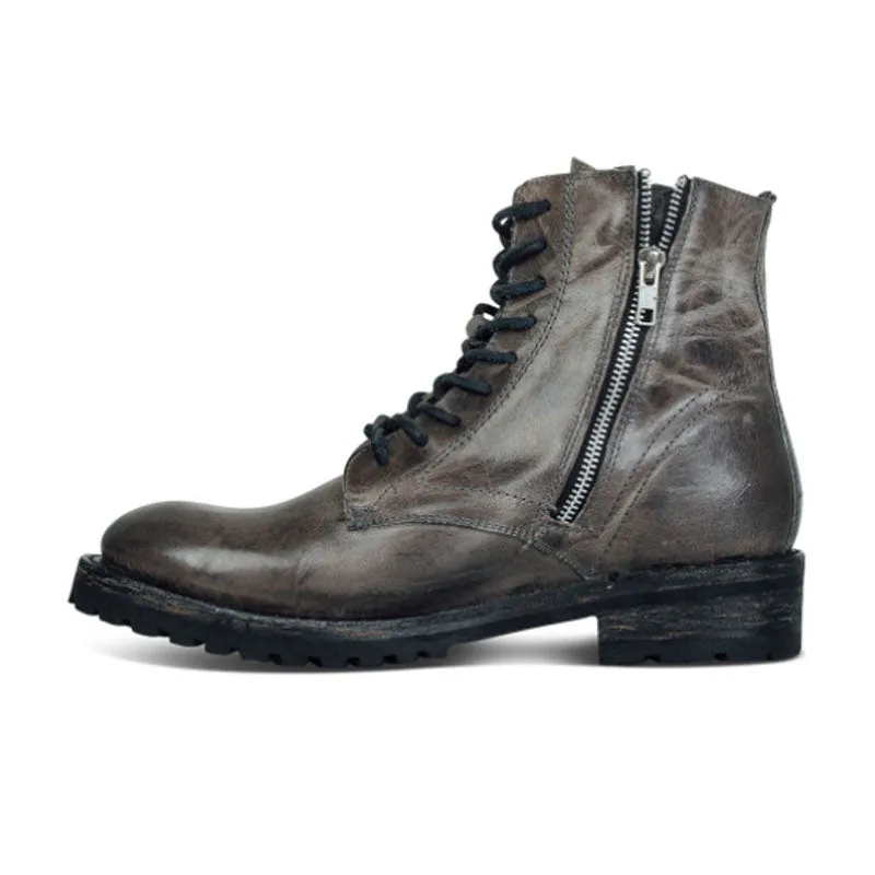 Phoenix Knight - Low Square Heel Boots by The Nevermore