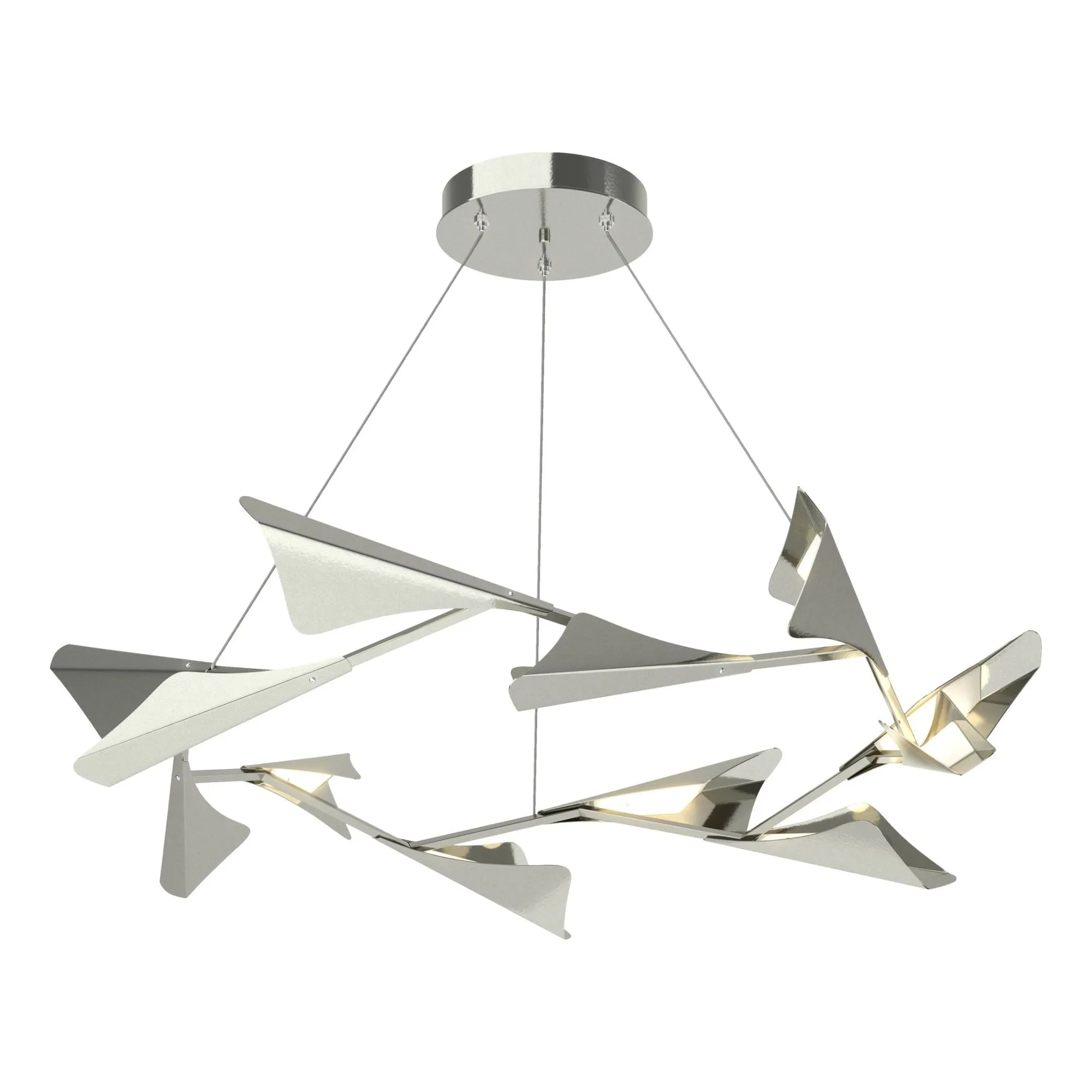 Plume 12-Light LED Pendant Sterling Accent LED in Sterling