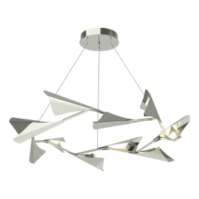 Plume 12-Light LED Pendant Sterling Accent LED in Sterling