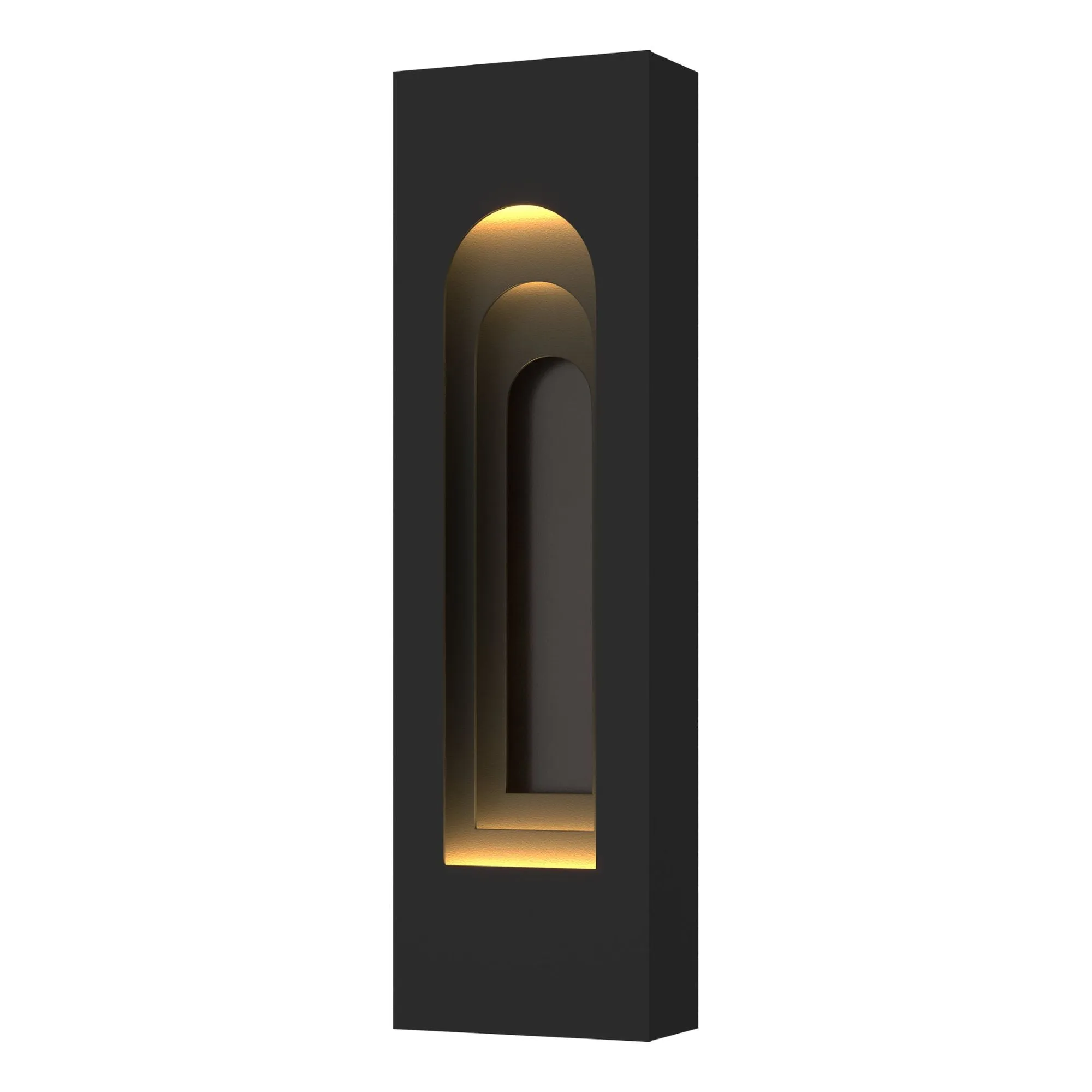 Procession Arch Small Outdoor Sconce 2-Light Coastal Oil Rubbed Bronze Accent in Coastal Black