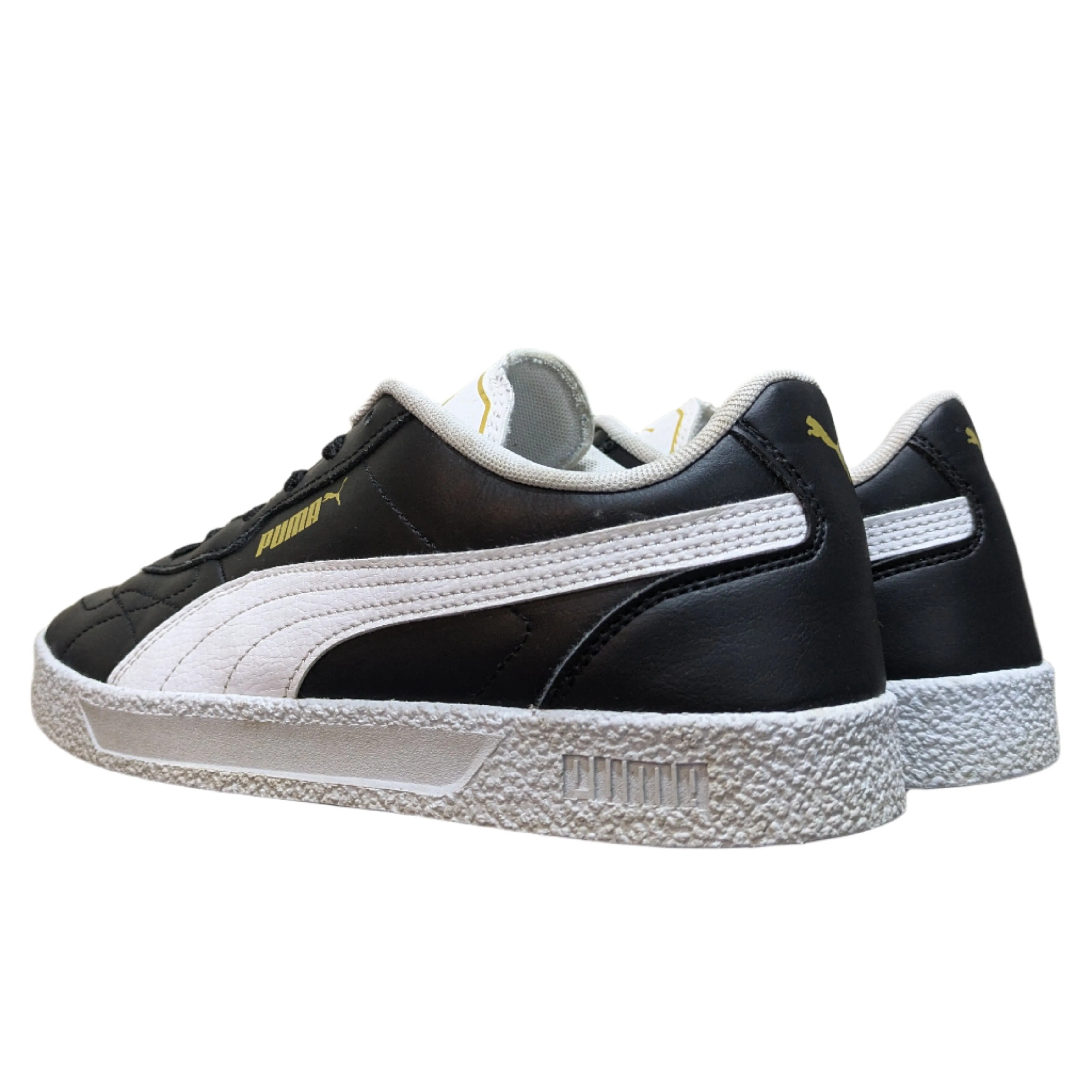 Puma Club Zone Black/White/Gold Sneakers Size: UK 7 / EU 40.5 / US 9