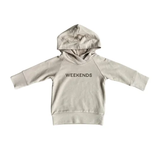 Raglan Baby Hoodie: Weekends