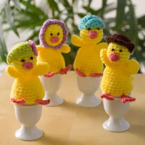 Red Heart Crochet Cozy Egg Family