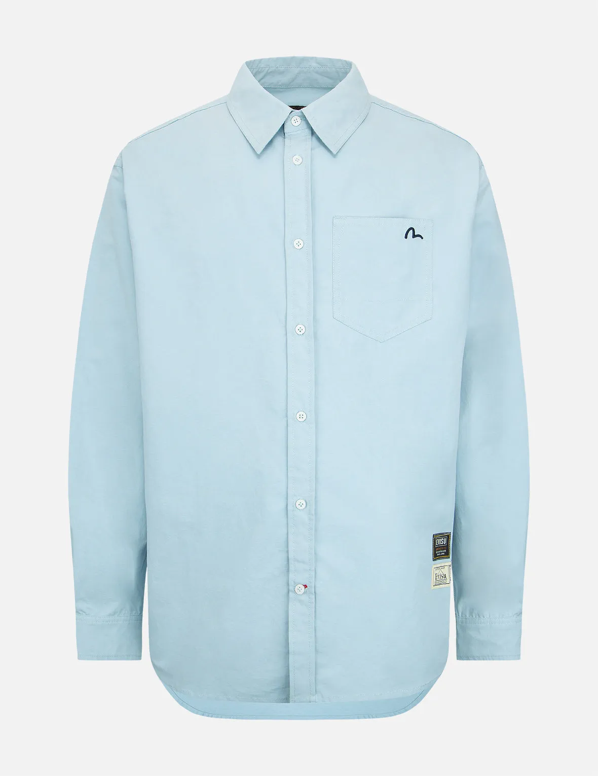 Retro Logo Print Oversized Shirt