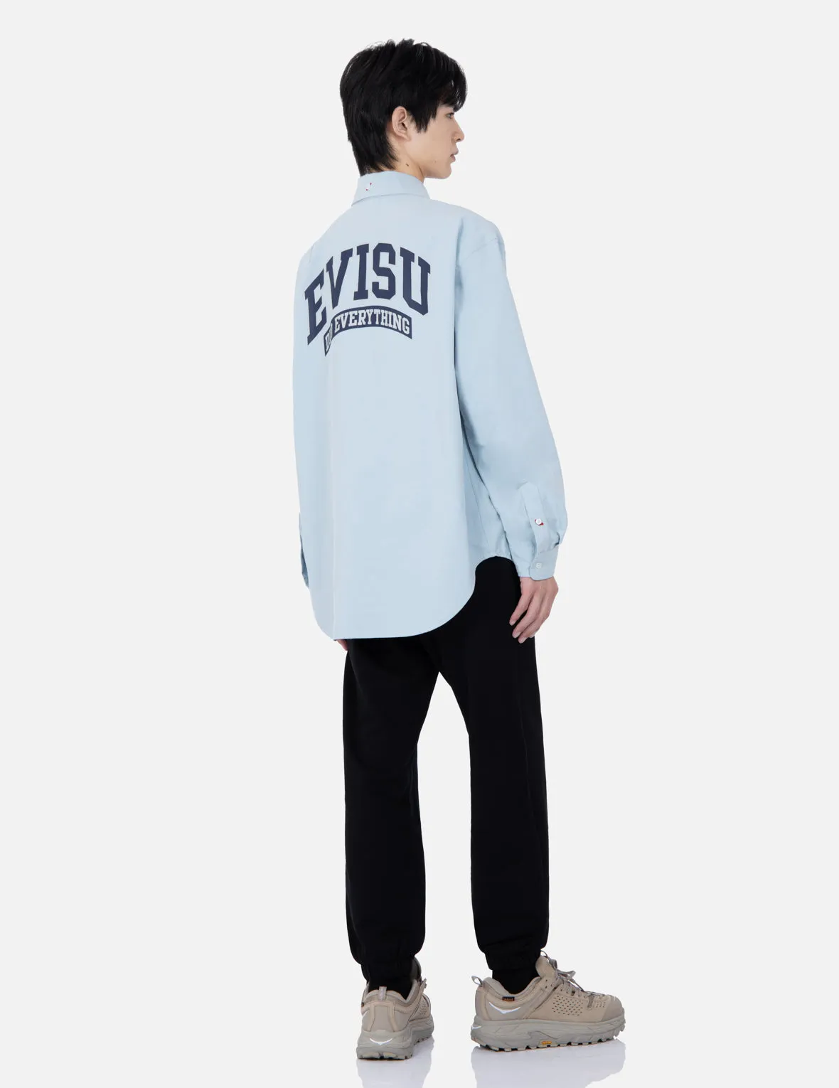 Retro Logo Print Oversized Shirt
