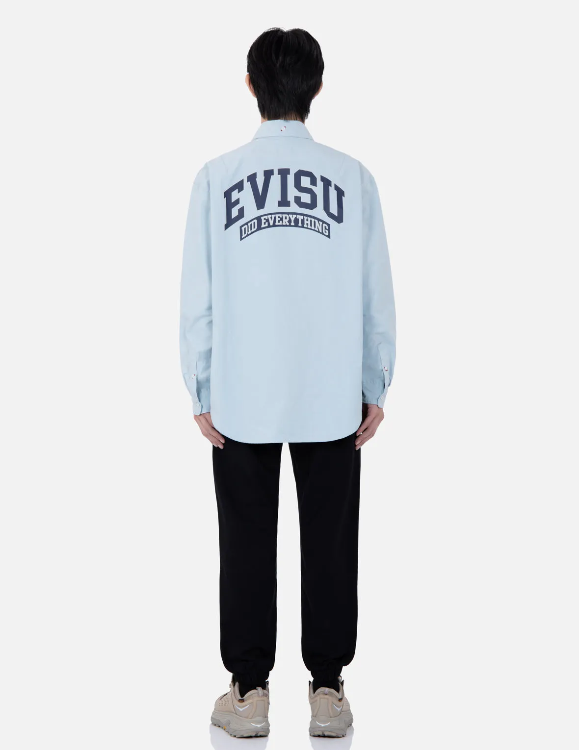 Retro Logo Print Oversized Shirt