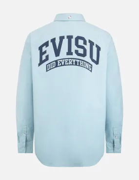 Retro Logo Print Oversized Shirt