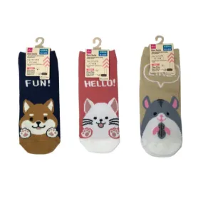 Short Socks Water Absorbent Quick-Drying  Animal Pattern