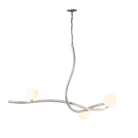 Slide Pendant 3-Light Opal Glass (GG) in Sterling