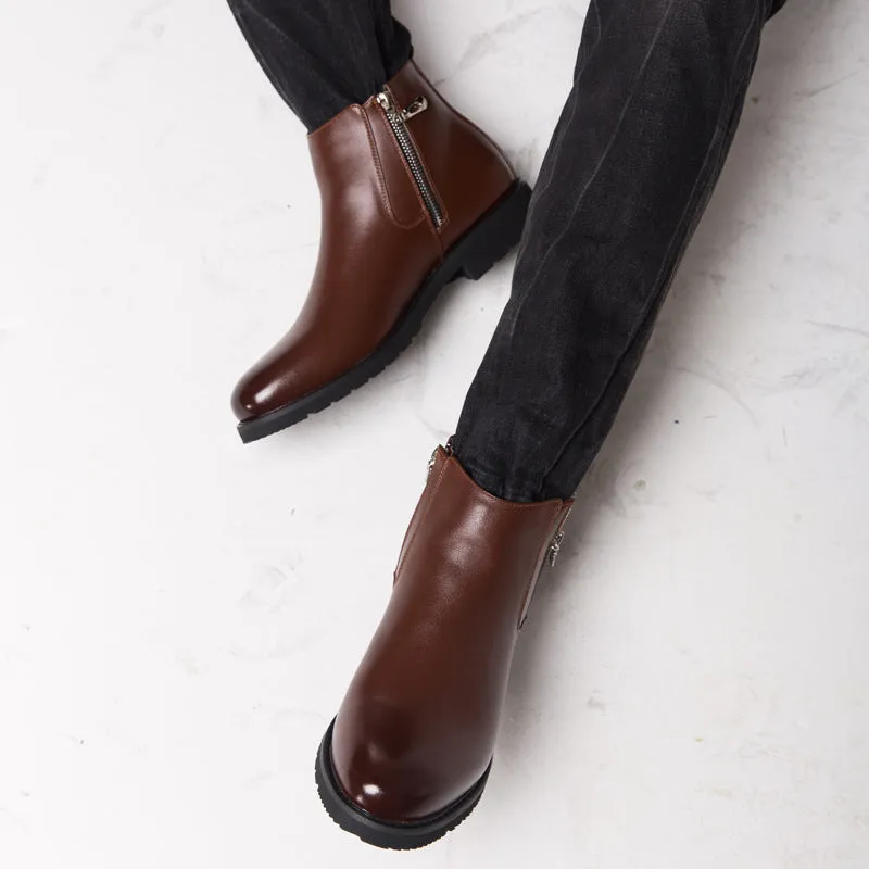 StrideHaven - Casual Rubber Sole Boots by The Nevermore