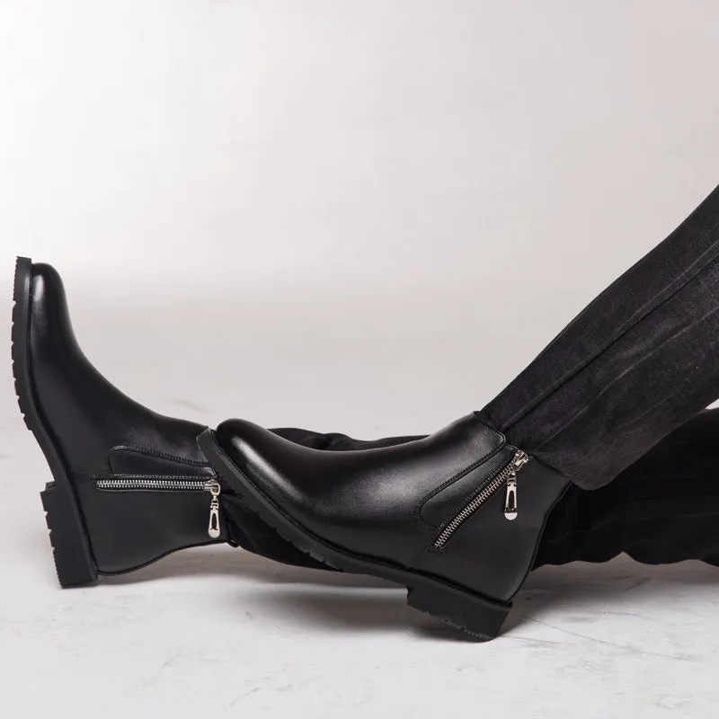 StrideHaven - Casual Rubber Sole Boots by The Nevermore