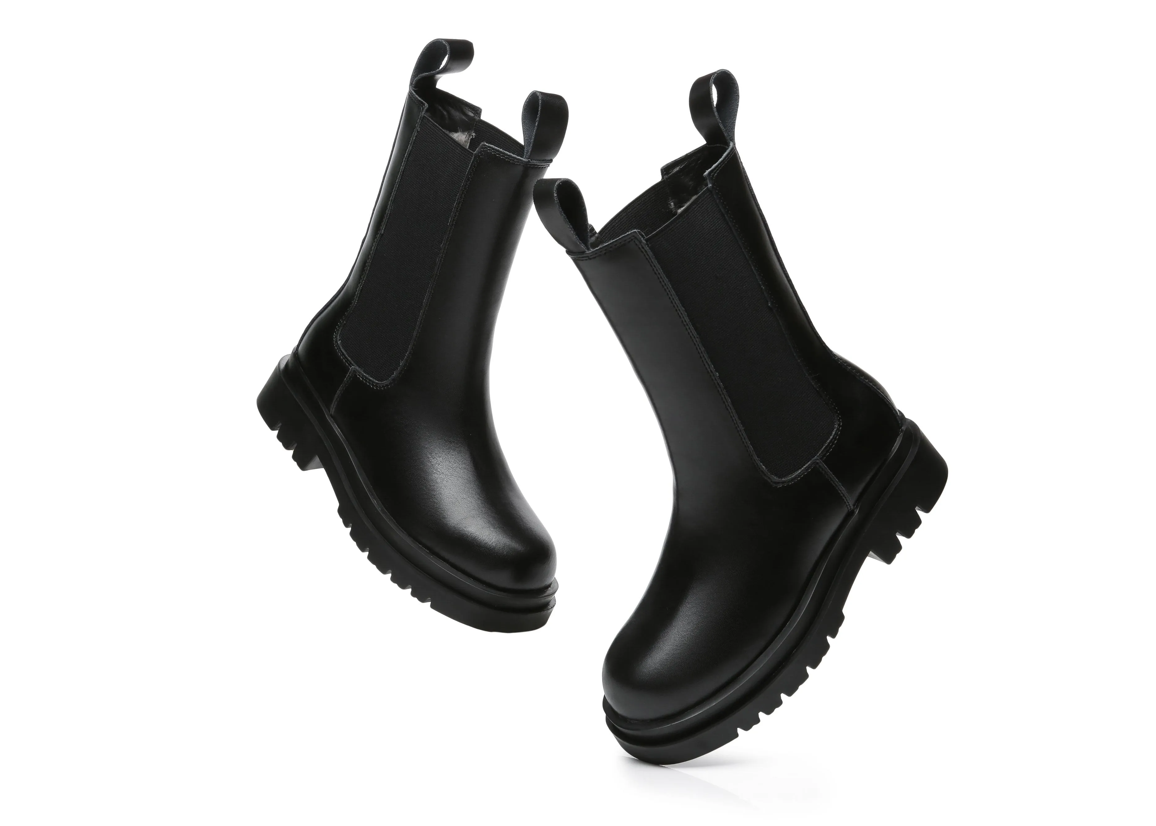 TARRAMARRA® Sherlyn Women Black Ankle Wool Lining Boots