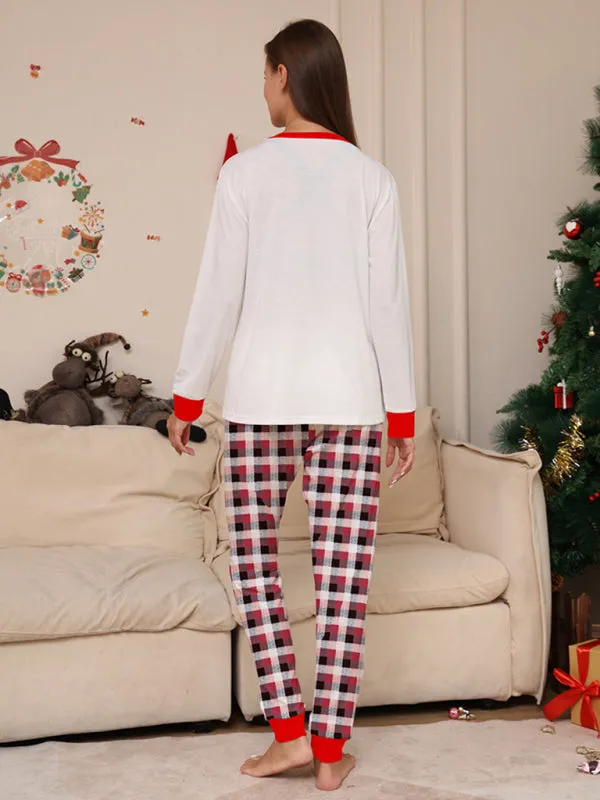 Thanksgiving & Christmas Tradition: Plaid Reindeer Pajama Set for the Whole Family
