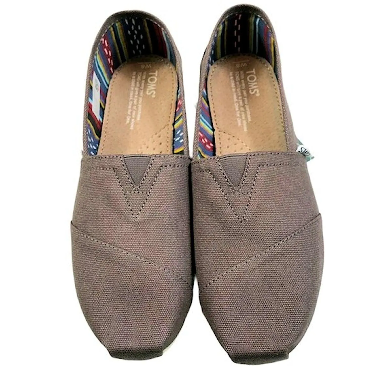 TOMS Women's Classic Alpargata Slip-On Canvas Flats Shoes