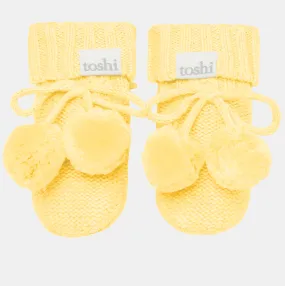 Toshi Organic Booties Marley/Banana