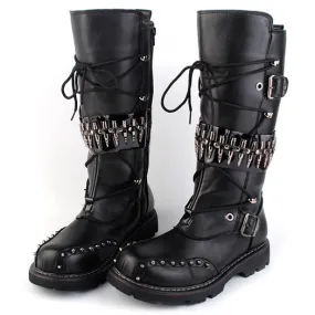 Ulysses - Steampunk Motorcycle Boots by The Nevermore