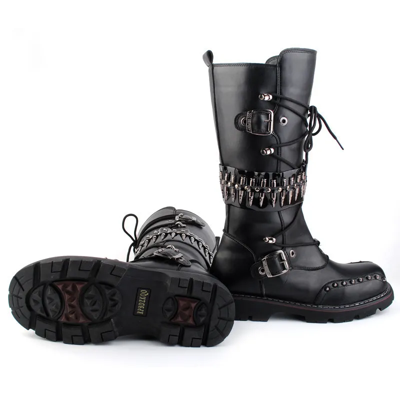 Ulysses - Steampunk Motorcycle Boots by The Nevermore