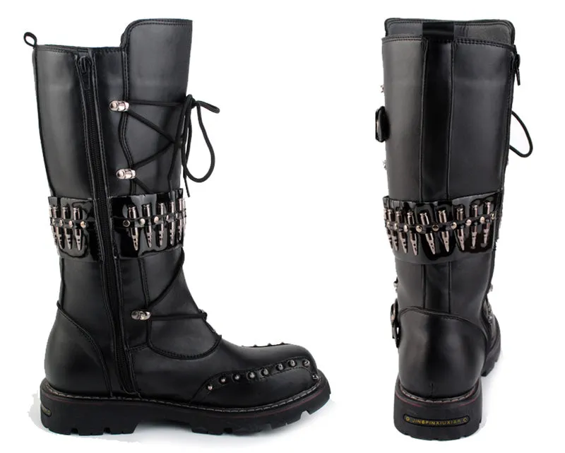 Ulysses - Steampunk Motorcycle Boots by The Nevermore