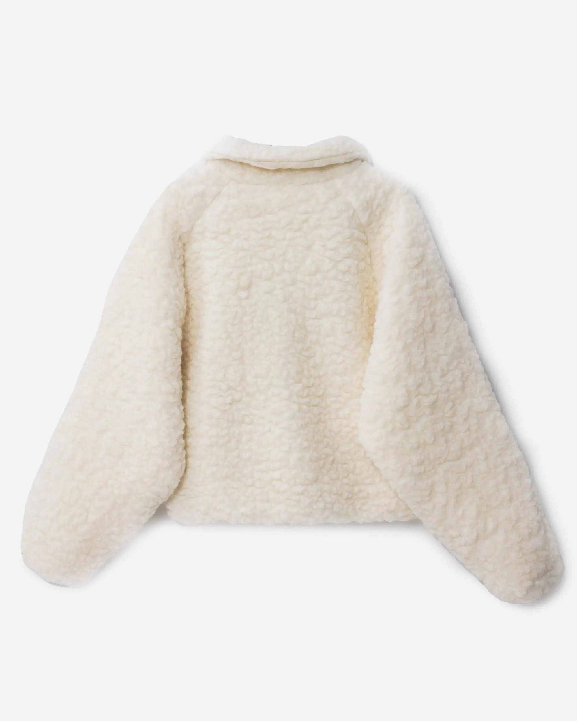 Unisex Fleeced Wool Bomber Jacket