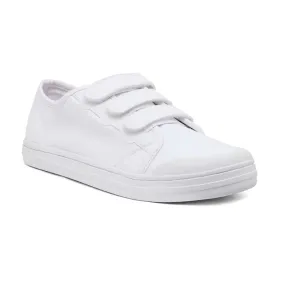 Vessie Sneaker in White Canvas