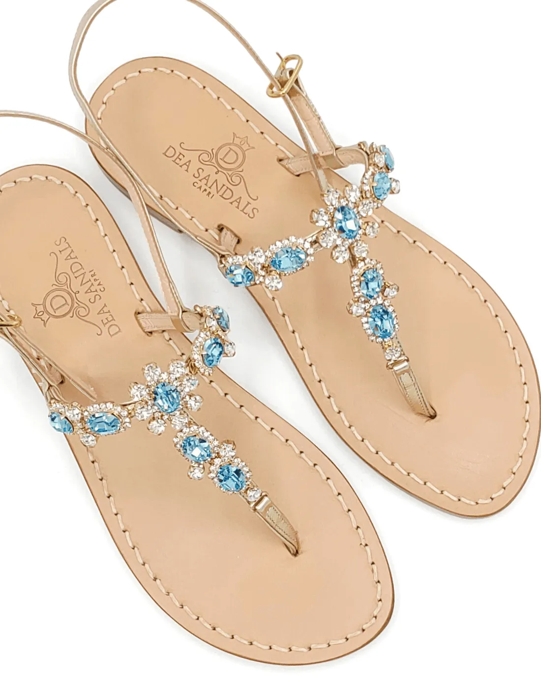 VIA KRUPP ACQUAMARINA JEWEL SANDALS (ART. DS2TAM)