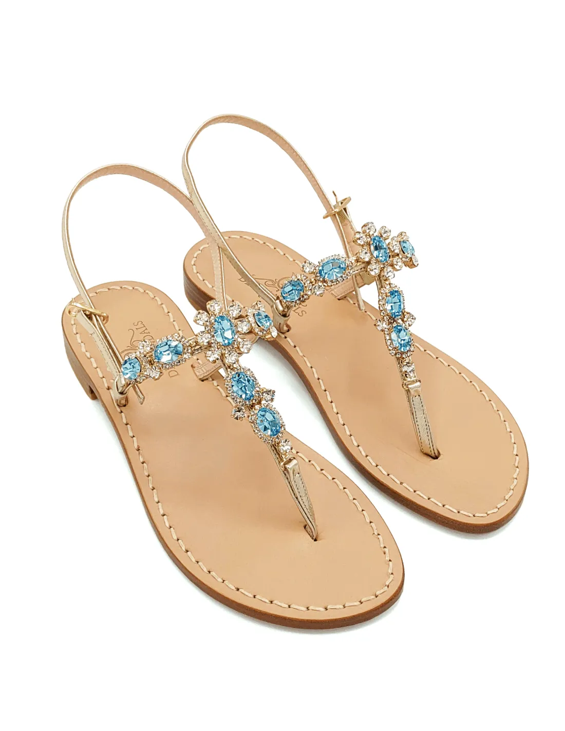 VIA KRUPP ACQUAMARINA JEWEL SANDALS (ART. DS2TAM)