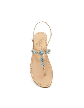 VIA KRUPP ACQUAMARINA JEWEL SANDALS (ART. DS2TAM)